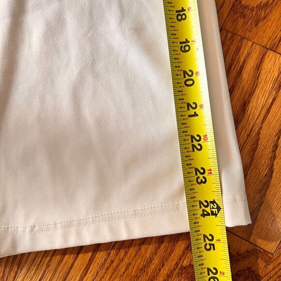 Rachel Zoe Cream White Wide Leg Drawstring Lounge Pants M Pockets Jersey Knit - Picture 11 of 11